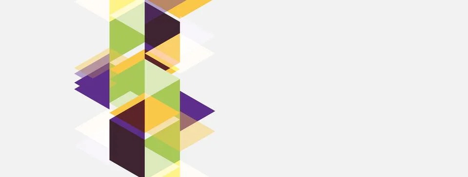 Abstract geometric shapes overlap, creating dynamic visual texture. Colors Stock Illustration