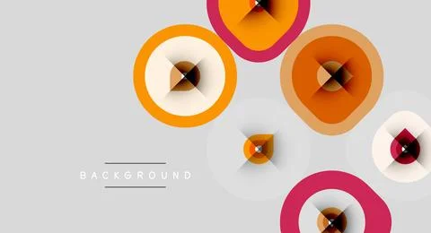 Abstract geometric shapes overlap, creating dynamic visual texture. Warm colo 스톡 일러스트
