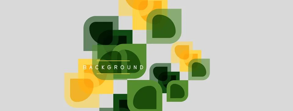 Abstract geometric shapes overlap, creating dynamic visual texture. Colors Stock Illustration