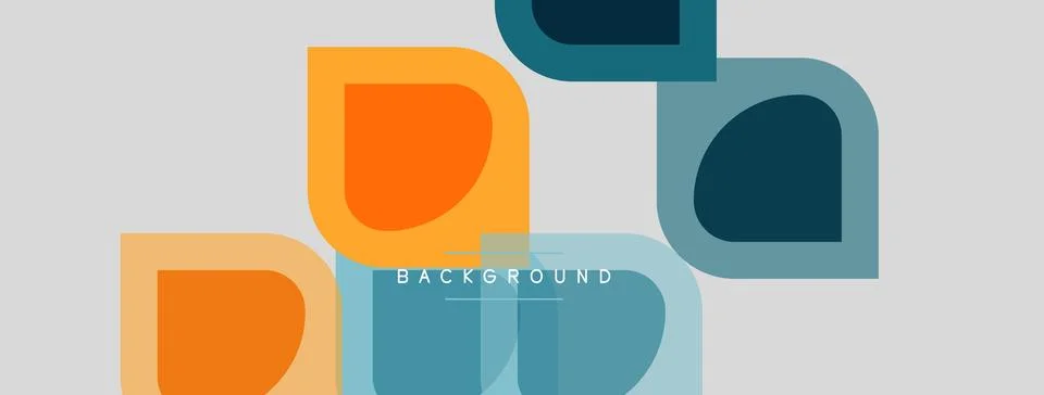 Abstract geometric shapes overlap, creating modern background. Colors include 스톡 일러스트