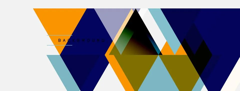 Abstract geometric shapes overlap, creating vibrant color blocks. Design Stockillustratie