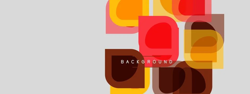 Abstract geometric shapes overlap, creating vibrant color blocks. Background 스톡 일러스트