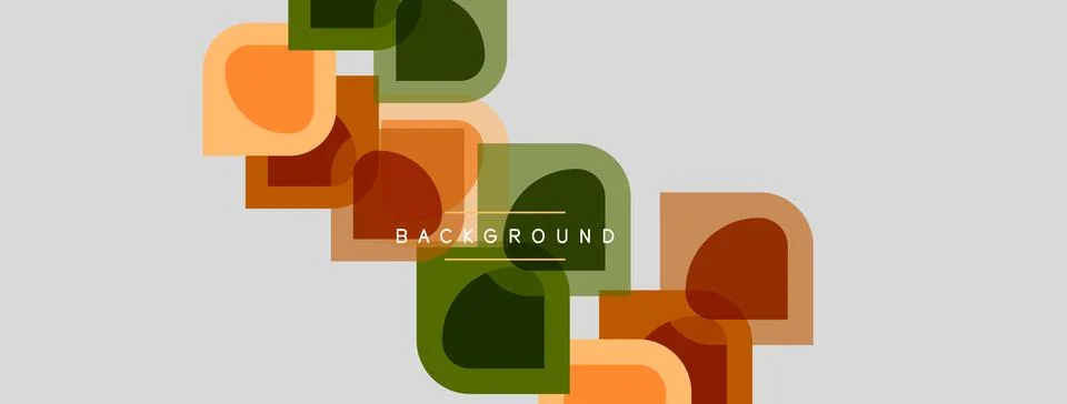 Abstract geometric shapes overlap, creating modern background. Colors include 스톡 일러스트
