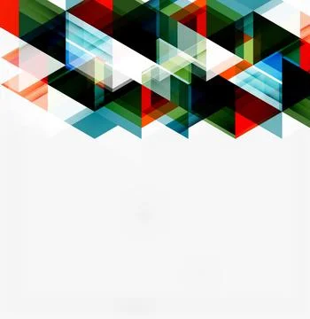 Abstract geometric shapes overlap, creating dynamic visual texture. White spa 스톡 일러스트