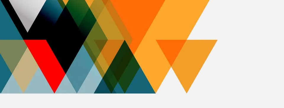Abstract geometric shapes overlap, creating dynamic visual texture. Colors Stock Illustration