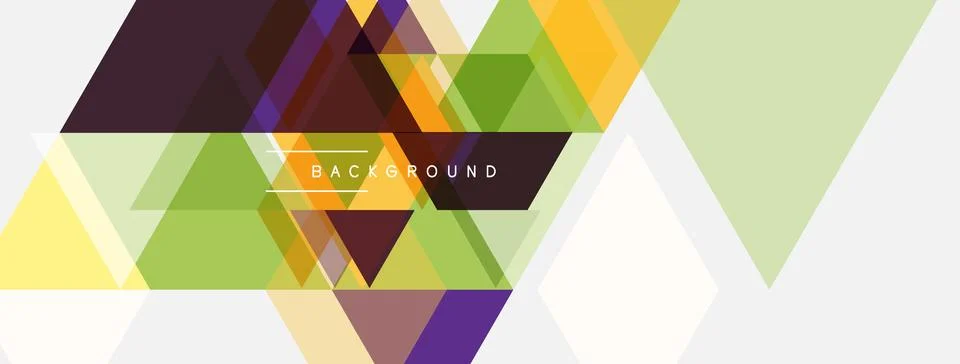 Abstract geometric shapes overlap, creating vibrant color gradients. Design 스톡 일러스트