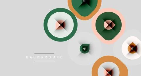 Abstract geometric shapes overlap, creating dynamic visual composition. Soft イラスト素材