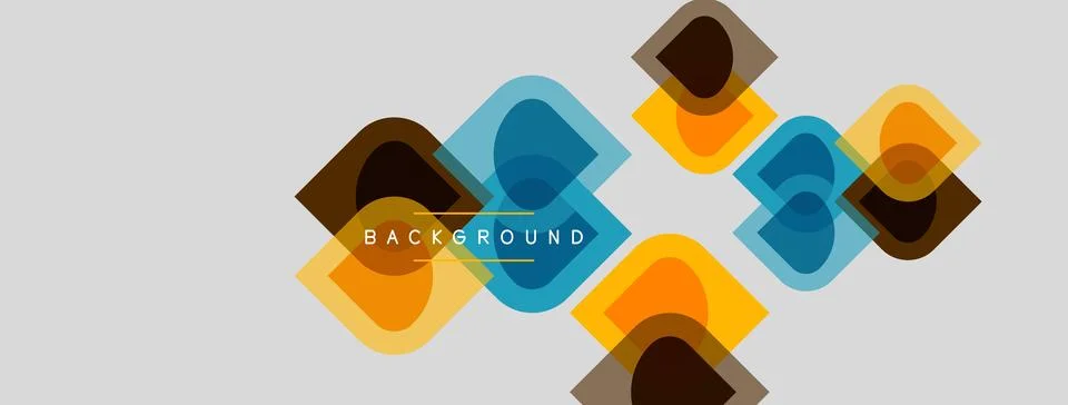 Abstract geometric shapes overlap, creating dynamic visual texture. Colors イラスト素材