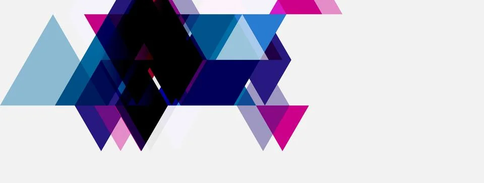 Abstract geometric shapes overlap, creating dynamic composition. Purple, blue 스톡 일러스트