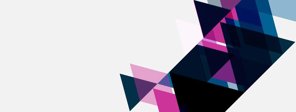 Abstract geometric shapes overlap, creating dynamic composition. Pink, navy, 스톡 일러스트