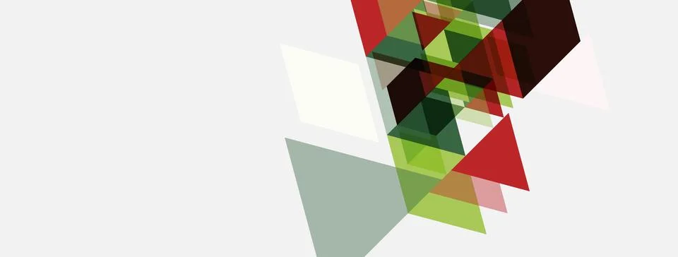 Abstract geometric shapes overlap, creating dynamic visual effect. Colors 스톡 일러스트