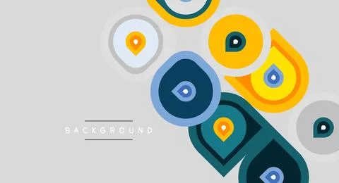 Abstract geometric shapes overlap, creating modern background. Colors include 스톡 일러스트