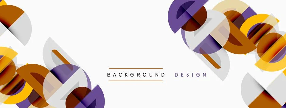 Abstract geometric shapes overlap, creating dynamic visual texture. Colors Stock Illustration