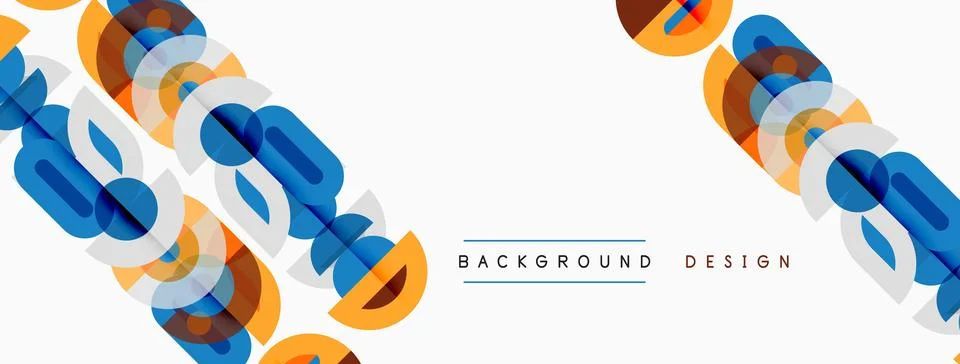 Abstract geometric shapes overlap, creating dynamic visual texture. Colors Stock Illustration