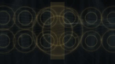 Abstract geometric shapes overlap in layered motion against a dark background Vídeo Stock 330922770