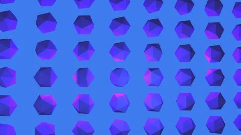 Abstract geometric shapes pattern background of diamonds in blue purple and pink Illustrazione stock