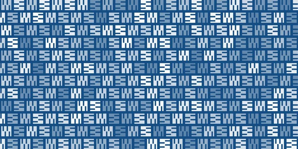 Abstract Geometric Shapes Pattern, Checkered Retro Style Texture on Blue Ba.. Stock Illustration