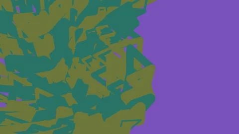 Abstract geometric shapes pattern in purple and green colors Illustrazione stock