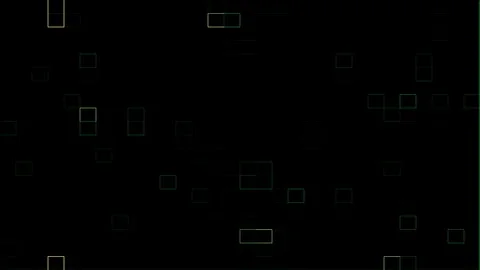 Abstract geometric shapes pulse and morph in a dark digital space with subt.. Stock Footage 340911766