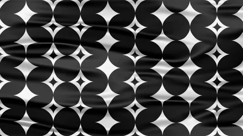 Abstract geometric shapes with a retro star pattern move and ripple like fa.. Stock Footage 340538410