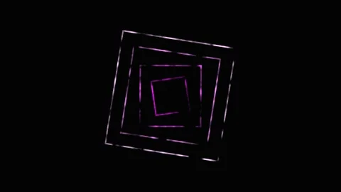 Abstract geometric shapes rotating with luminous particles during a dark ni.. Video stock 341719372