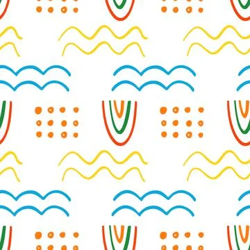 Abstract geometric shapes. Seamless pattern Stock Illustration