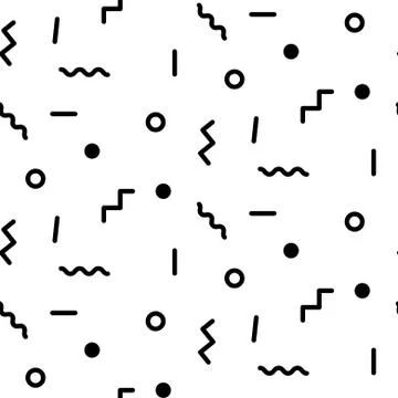 Abstract geometric shapes seamless vector pattern Illustrazione stock