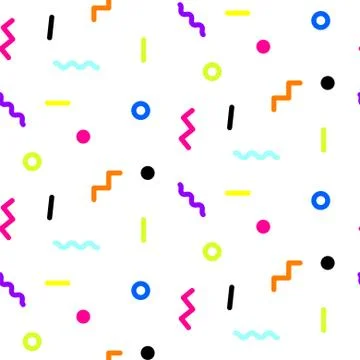 Abstract geometric shapes seamless vector pattern Illustrazione stock