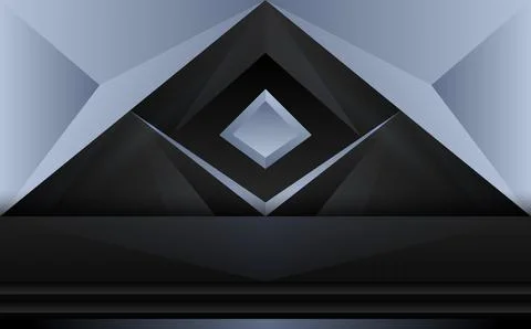Abstract geometric shapes technology stage backdrop background Stock Illustration