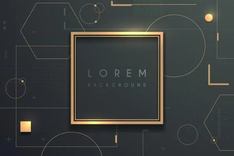 Abstract geometric shapes template background Stock Illustration