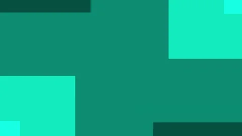 Abstract geometric shapes transition animation in turquoise and teal colors Stock Footage 333412302