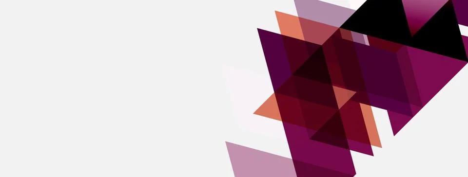 Abstract geometric shapes, triangles overlap creating dynamic visual effect. 스톡 일러스트