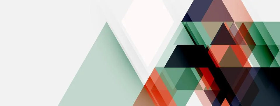 Abstract geometric shapes, triangles, overlapping layers. Modern design, mute 스톡 일러스트