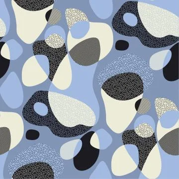 Abstract geometric shapes vector seamless pattern Stock Illustration