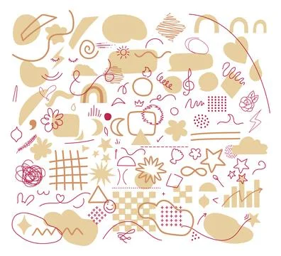 Abstract Geometric Shapes Vector Set Perfect for Modern Designs and Creativ.. Ilustración de archivo