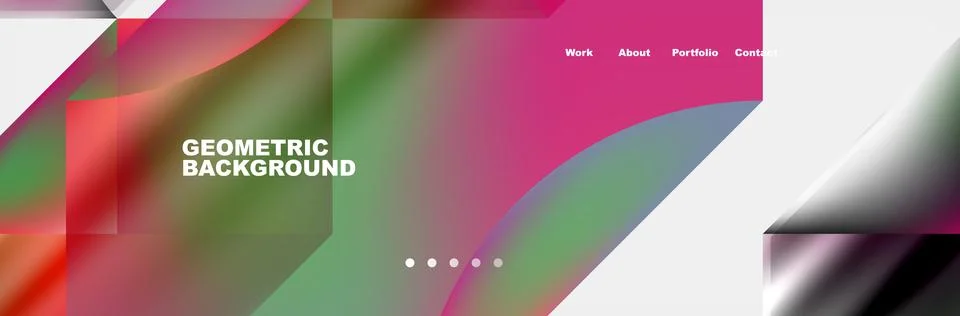 Abstract geometric shapes web design page. Vector Illustration For Wallpaper Stock Illustration