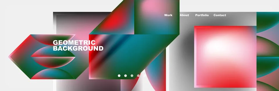 Abstract geometric shapes web design page. Vector Illustration For Wallpaper Stock Illustration