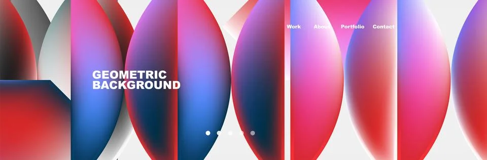 Abstract geometric shapes web design page. Vector Illustration For Wallpaper Stock Illustration