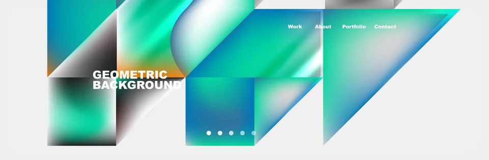 Abstract geometric shapes web design page. Vector Illustration For Wallpaper Stock Illustration