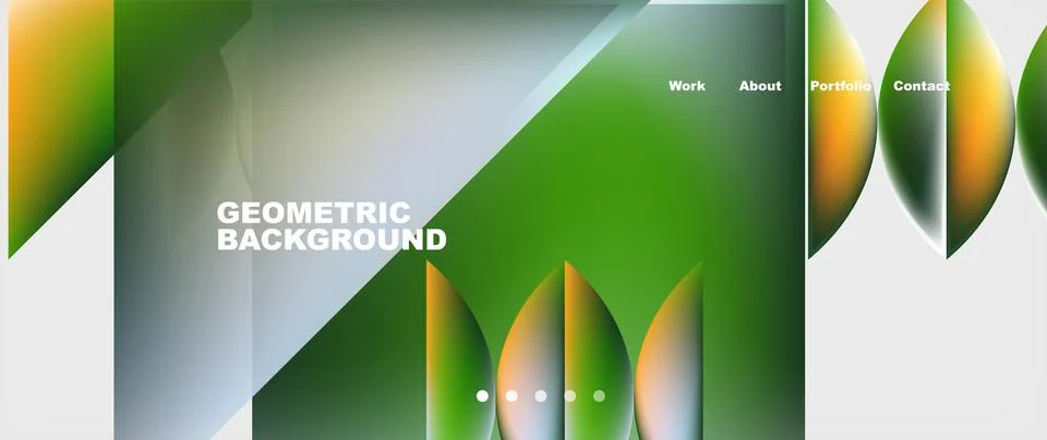 Abstract geometric shapes web design page. Vector Illustration For Wallpaper Stock Illustration