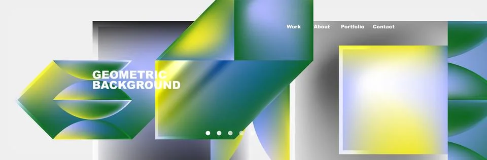 Abstract geometric shapes web design page. Vector Illustration For Wallpaper Stock Illustration