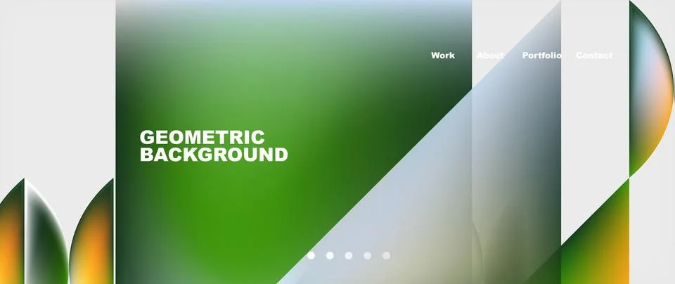 Abstract geometric shapes web design page. Vector Illustration For Wallpaper Stock Illustration