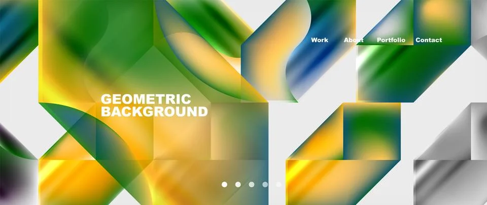 Abstract geometric shapes web design page. Vector Illustration For Wallpaper Stock Illustration