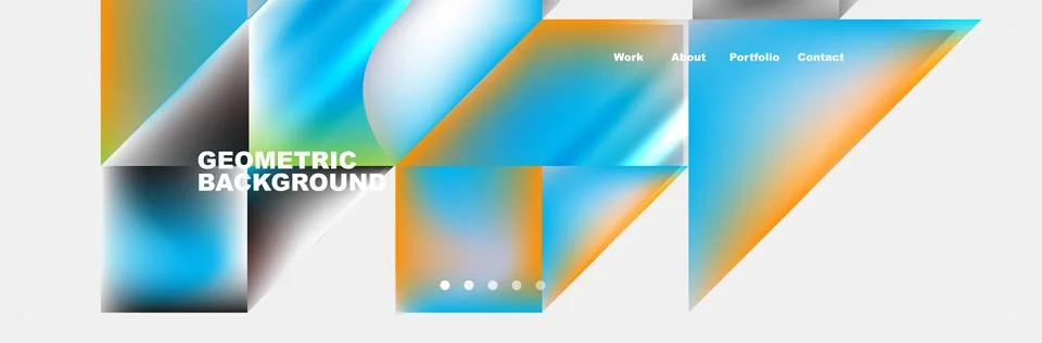 Abstract geometric shapes web design page. Vector Illustration For Wallpaper Stock Illustration