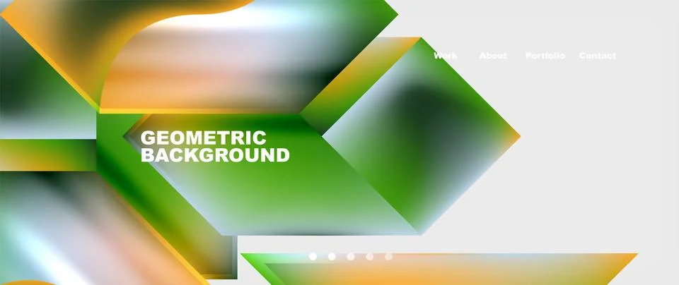 Abstract geometric shapes web design page. Vector Illustration For Wallpaper Stock Illustration