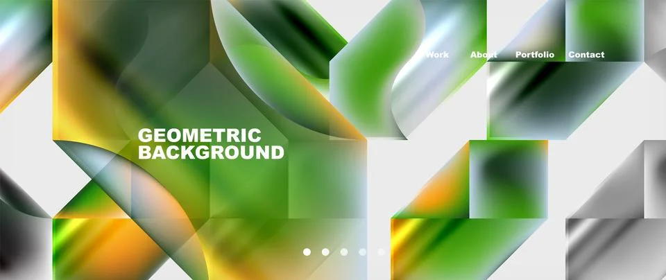 Abstract geometric shapes web design page. Vector Illustration For Wallpaper Stock Illustration