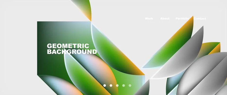 Abstract geometric shapes web design page. Vector Illustration For Wallpaper Stock Illustration