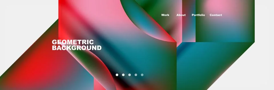 Abstract geometric shapes web design page. Vector Illustration For Wallpaper Stock Illustration