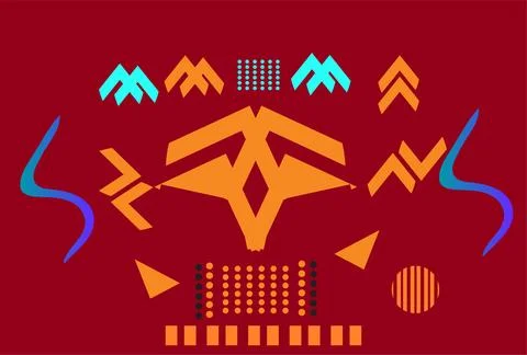 Abstract Geometric Shapes for Web Design, Print, Presentation, banner, Flye.. Stock Photos