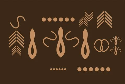 Abstract Geometric Shapes for Web Design, Print, Presentation, banner, Flye.. Stock Photos